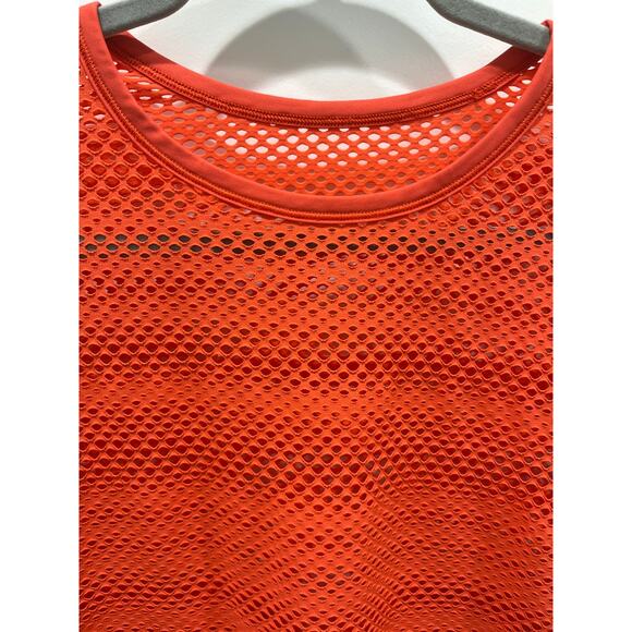 Lululemon Sweat Your Heart Out Short Sleeve in Hot Sunset Sz 6 - Picture 5 of 7